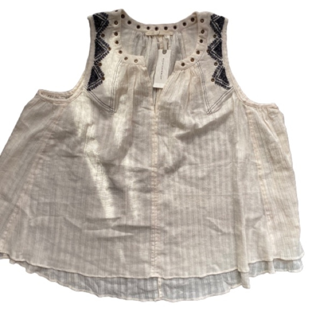 NWT Anthropologie Floreat Split-Neck Swing Tank - Picture 4 of 5